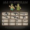 QuanGuan 100272 Quan Guan 100272 TĂNG HẠNG TRUNG M4 SHERMAN (75) (LOẠI HẠN) bộ đồ chơi xếp lắp ráp ghép mô hình Military Army Quân Sự Bộ Đội 480 khối