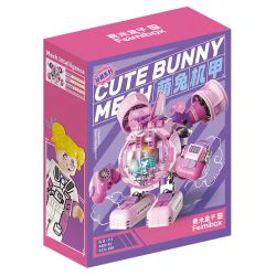 FEMIBOX S2286 2286 S2223 2223 S2287 2287 MÁY THỎ DỄ THƯƠNG bộ đồ chơi xếp lắp ráp ghép mô hình CUTE BUNNY MECH 357 khối