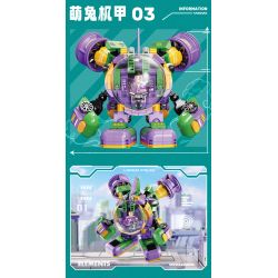 FEMIBOX S2286 2286 S2223 2223 S2287 2287 MÁY THỎ DỄ THƯƠNG bộ đồ chơi xếp lắp ráp ghép mô hình CUTE BUNNY MECH 357 khối