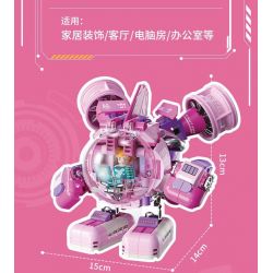 FEMIBOX S2286 2286 S2223 2223 S2287 2287 MÁY THỎ DỄ THƯƠNG bộ đồ chơi xếp lắp ráp ghép mô hình CUTE BUNNY MECH 357 khối