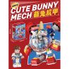 FEMIBOX S2286 2286 S2223 2223 S2287 2287 MÁY THỎ DỄ THƯƠNG bộ đồ chơi xếp lắp ráp ghép mô hình CUTE BUNNY MECH 357 khối