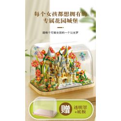 FEMIBOX S2238 2238 LÂU ĐÀI HUALIN bộ đồ chơi xếp lắp ráp ghép mô hình GARDEN CASTLE 1031 khối