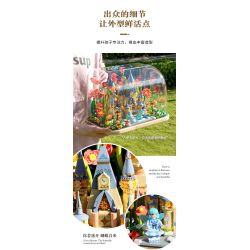 FEMIBOX S2238 2238 LÂU ĐÀI HUALIN bộ đồ chơi xếp lắp ráp ghép mô hình GARDEN CASTLE 1031 khối