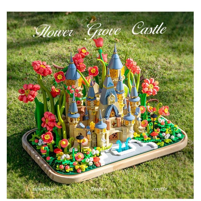 FEMIBOX S2238 2238 LÂU ĐÀI HUALIN bộ đồ chơi xếp lắp ráp ghép mô hình GARDEN CASTLE 1031 khối