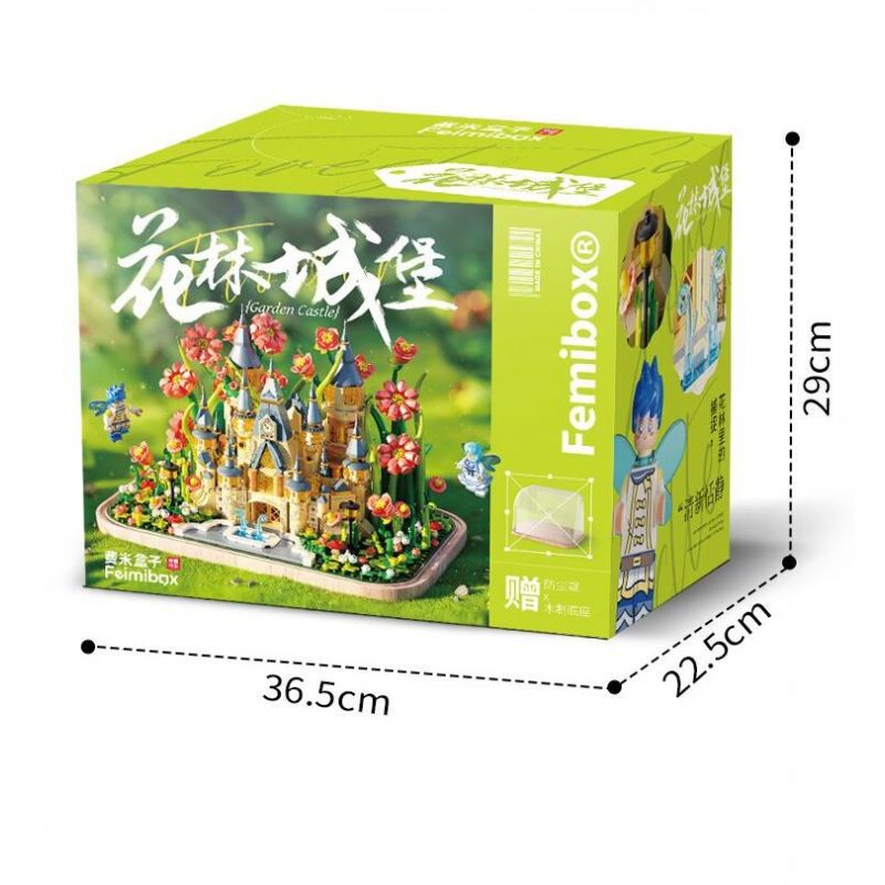 FEMIBOX S2238 2238 LÂU ĐÀI HUALIN bộ đồ chơi xếp lắp ráp ghép mô hình GARDEN CASTLE 1031 khối