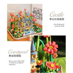 FEMIBOX S2238 2238 LÂU ĐÀI HUALIN bộ đồ chơi xếp lắp ráp ghép mô hình GARDEN CASTLE 1031 khối