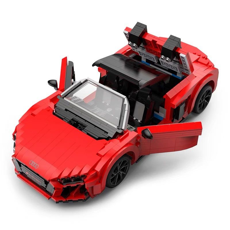 Lego RASTAR 93800-Y RASTAR 93800 Audi R8 Spyder Xếp hình lắp ráp ghép mô hình Audi R8 Spyder
