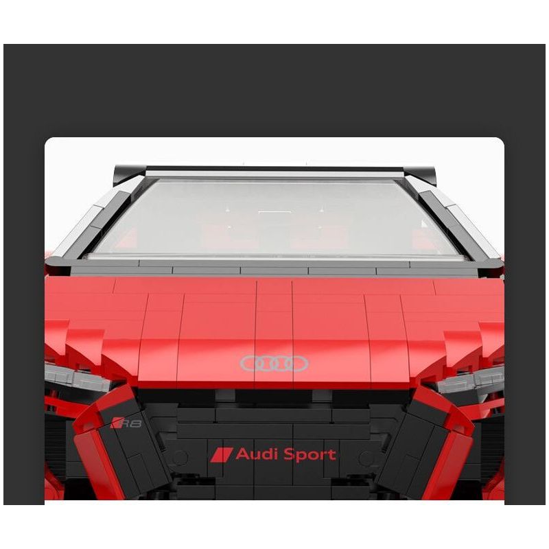 RASTAR 93800-Y 93800 AUDI R8 SPYDER tỷ lệ 1:14 bộ đồ chơi xếp lắp ráp ghép mô hình Speed Champions Racing Cars Đua Xe Công Thức 1440 khối