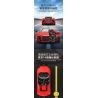 RASTAR 93800-Y 93800 AUDI R8 SPYDER tỷ lệ 1:14 bộ đồ chơi xếp lắp ráp ghép mô hình Speed Champions Racing Cars Đua Xe Công Thức 1440 khối