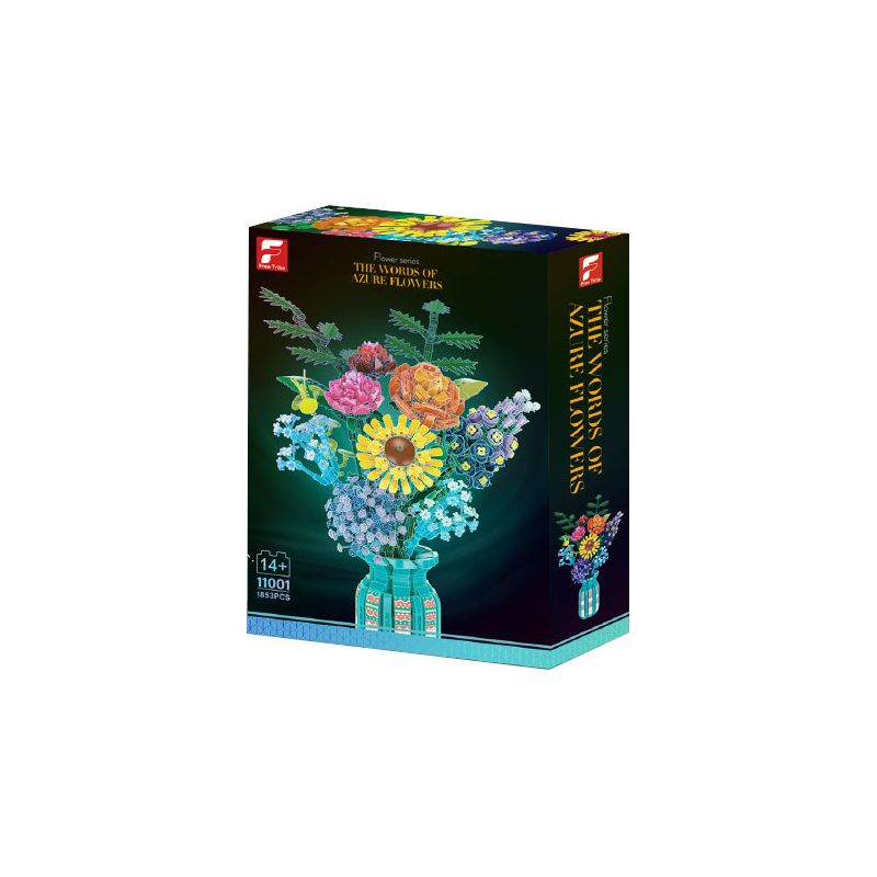 FREE TRIBE 11001 BUỔI SÁNG HÁI HOA TỐI bộ đồ chơi xếp lắp ráp ghép mô hình Creator THE WORDS OF AZURE FLOWERS Sáng Tạo 1853 khối