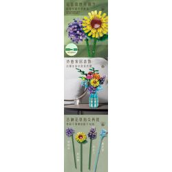 FREE TRIBE 11001 BUỔI SÁNG HÁI HOA TỐI bộ đồ chơi xếp lắp ráp ghép mô hình Creator THE WORDS OF AZURE FLOWERS Sáng Tạo 1853 khối