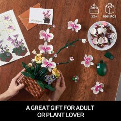 92202 CHẬU CÂY PHONG LAN bộ đồ chơi xếp lắp ráp ghép mô hình Creator ORCHID Sáng Tạo 1001 khối