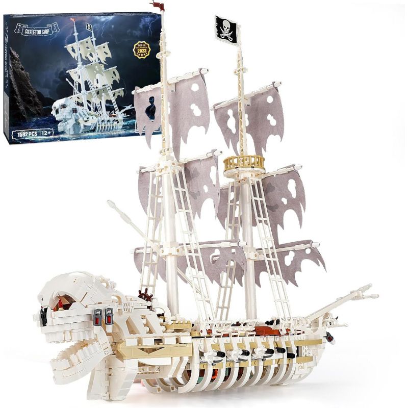 92208 non Lego TÀU XƯƠNG bộ đồ chơi xếp lắp ráp ghép mô hình Pirates Of The Caribbean SKELETON SHIP Cướp Biển Vùng Caribe 1592 khối