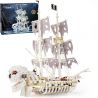 92208 TÀU XƯƠNG bộ đồ chơi xếp lắp ráp ghép mô hình Pirates Of The Caribbean SKELETON SHIP Cướp Biển Vùng Caribe 1592 khối
