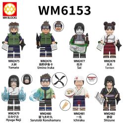 WM 2479 2480 2481 2482 6153 2475 2476 2477 2478 NARUTO MINIFIGURES 8 LOẠI bộ đồ chơi xếp lắp ráp ghép mô hình Movie & Game Phim Và Trò Chơi