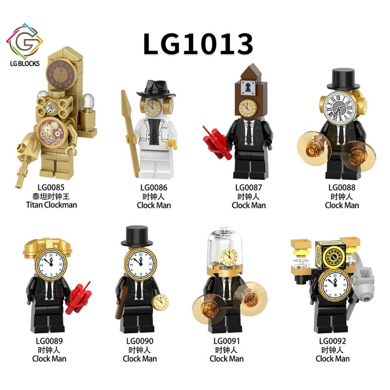 LGBLOCKS LG0085 0085 LG0086 0086 LG0087 0087 LG0088 0088 LG0089 0089 LG0090 0090 LG0091 0091 LG0092 0092 LG1013 1013 NGƯỜI VỆ SINH 8 LOẠI bộ đồ chơi xếp lắp ráp ghép mô hình Movie & Game SKIBIDI TOILET Phim Và Trò Chơi