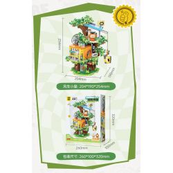 TOP TOY TC2027 2027 VẸT NHỎ BEBE NGOẠI Ô NGÔI NHÀ TRÊN CÂY PHIÊU LƯU bộ đồ chơi xếp lắp ráp ghép mô hình Movie & Game Phim Và Trò Chơi 660 khối