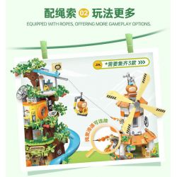 TOP TOY TC2027 2027 VẸT NHỎ BEBE NGOẠI Ô NGÔI NHÀ TRÊN CÂY PHIÊU LƯU bộ đồ chơi xếp lắp ráp ghép mô hình Movie & Game Phim Và Trò Chơi 660 khối