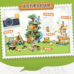 TOP TOY TC2027 2027 VẸT NHỎ BEBE NGOẠI Ô NGÔI NHÀ TRÊN CÂY PHIÊU LƯU bộ đồ chơi xếp lắp ráp ghép mô hình Movie & Game Phim Và Trò Chơi 660 khối