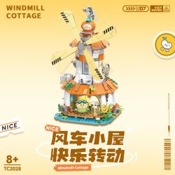 TOP TOY TC2028 2028 VẸT NHỎ BEBE NGOẠI Ô NGÔI NHÀ CỐI XAY GIÓ bộ đồ chơi xếp lắp ráp ghép mô hình Movie & Game Phim Và Trò Chơi 640 khối