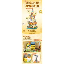 TOP TOY TC2028 2028 VẸT NHỎ BEBE NGOẠI Ô NGÔI NHÀ CỐI XAY GIÓ bộ đồ chơi xếp lắp ráp ghép mô hình Movie & Game Phim Và Trò Chơi 640 khối