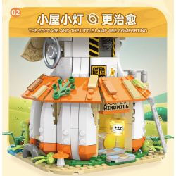 TOP TOY TC2028 2028 VẸT NHỎ BEBE NGOẠI Ô NGÔI NHÀ CỐI XAY GIÓ bộ đồ chơi xếp lắp ráp ghép mô hình Movie & Game Phim Và Trò Chơi 640 khối