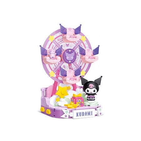 TOP TOY TC2022 2022 CÔNG VIÊN GIẢI TRÍ ĐẦY MÀU SẮC CỦA GIA ĐÌNH SANRIO VÒNG ĐU QUAY COOLOMI STAR bộ đồ chơi xếp lắp ráp ghép mô hình
