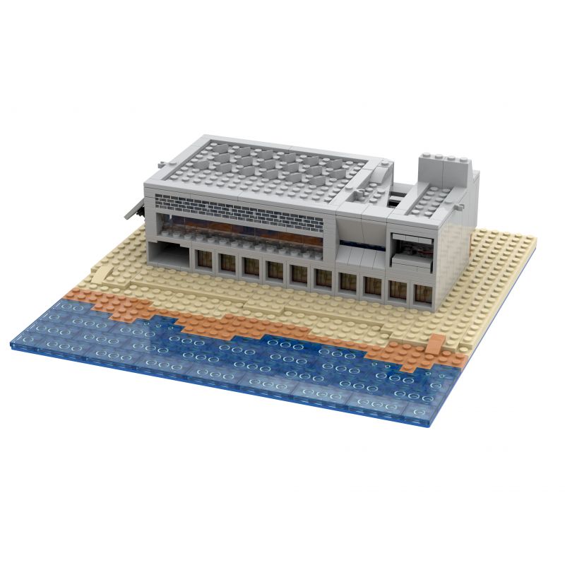 AMAZING BRICK AB11002 11002 THƯ VIỆN CÔ ĐƠN ANAYA bộ đồ chơi xếp lắp ráp ghép mô hình Architecture ARANYA LONELY LIBRARY Công Trình Kiến Trúc 580 khối