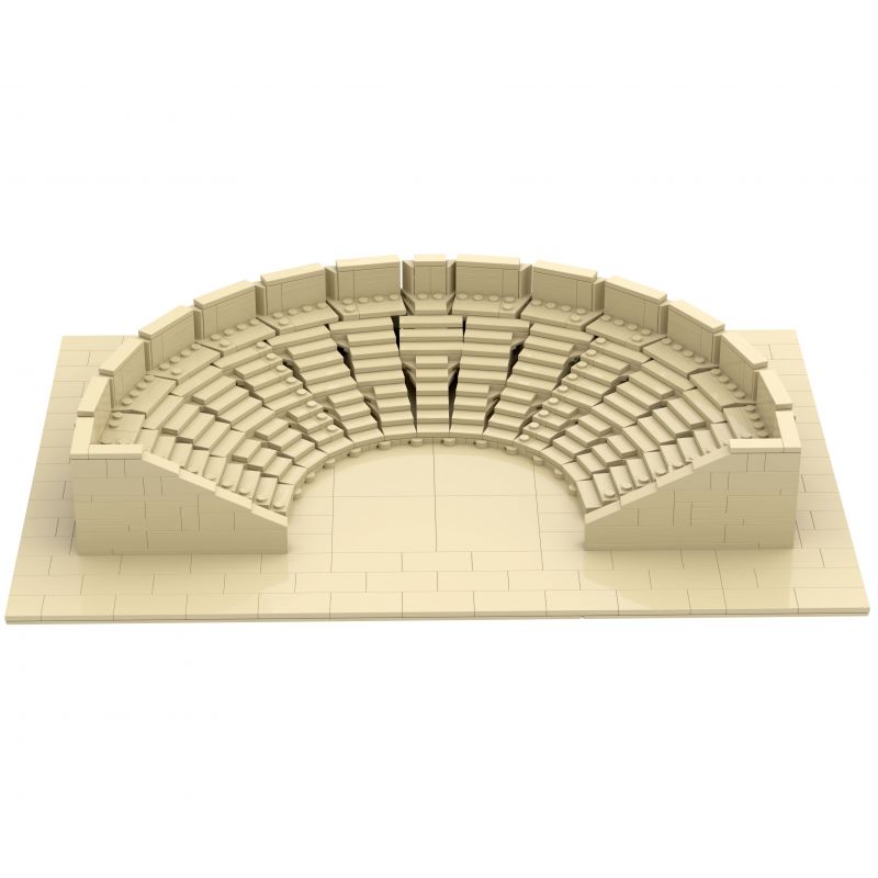 AMAZING BRICK AB11003 11003 NHÀ HÁT ARANYA DIONYSUS bộ đồ chơi xếp lắp ráp ghép mô hình Architecture ARANYA DIONYSUS THEATRE Công Trình Kiến Trúc 1070 khối