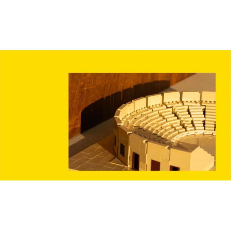 AMAZING BRICK AB11003 11003 NHÀ HÁT ARANYA DIONYSUS bộ đồ chơi xếp lắp ráp ghép mô hình Architecture ARANYA DIONYSUS THEATRE Công Trình Kiến Trúc 1070 khối