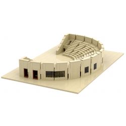 AMAZING BRICK AB11003 11003 NHÀ HÁT ARANYA DIONYSUS bộ đồ chơi xếp lắp ráp ghép mô hình Architecture ARANYA DIONYSUS THEATRE Công Trình Kiến Trúc 1070 khối