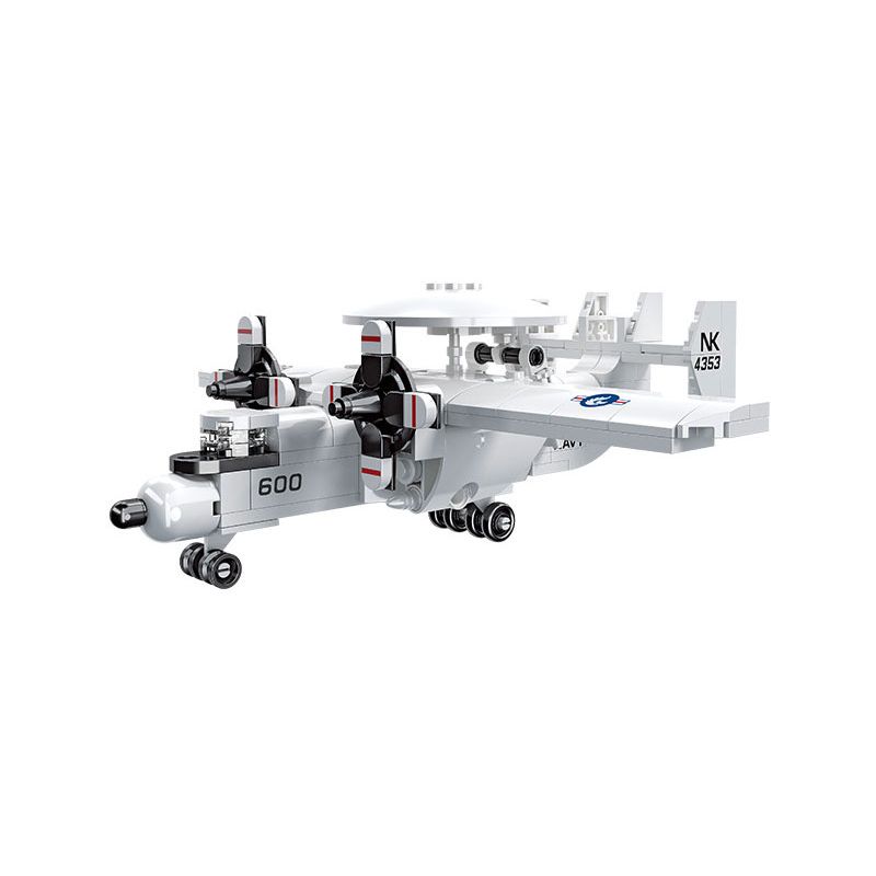 JIESTAR 58055 MÁY BAY CẢNH BÁO SỚM HAWKEYE bộ đồ chơi xếp lắp ráp ghép mô hình Military Army Quân Sự Bộ Đội 183 khối