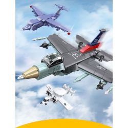 JIESTAR 58056 MÁY BAY VẬN TẢI KUNPENG bộ đồ chơi xếp lắp ráp ghép mô hình Military Army Quân Sự Bộ Đội 192 khối