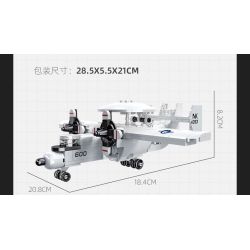 JIESTAR 58056 MÁY BAY VẬN TẢI KUNPENG bộ đồ chơi xếp lắp ráp ghép mô hình Military Army Quân Sự Bộ Đội 192 khối