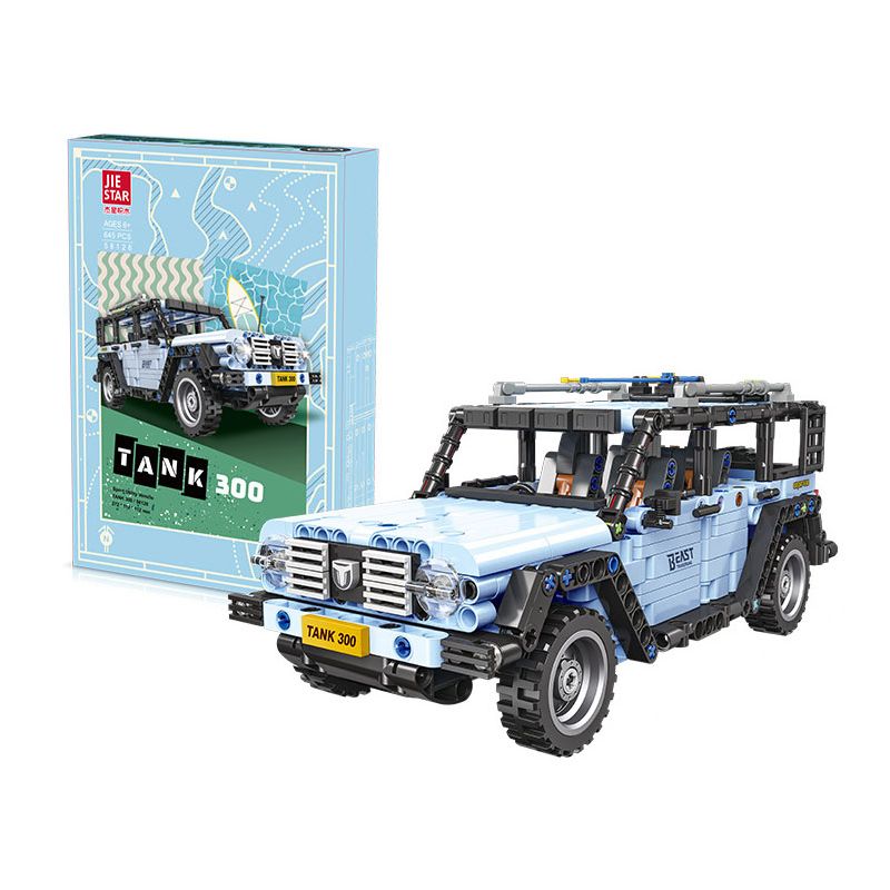 JIESTAR 58126 XE TĂNG 300 bộ đồ chơi xếp lắp ráp ghép mô hình Technic Kỹ Thuật Công Nghệ Cao Mô Hình Phương Tiện 645 khối