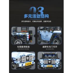 JIESTAR 58126 XE TĂNG 300 bộ đồ chơi xếp lắp ráp ghép mô hình Technic Kỹ Thuật Công Nghệ Cao Mô Hình Phương Tiện 645 khối