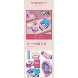 JIESTAR 58127 ĐỒ CHƠI TRANG ĐIỂM bộ đồ chơi xếp lắp ráp ghép mô hình Girl BAZAAR FASHION Con Gái 548 khối