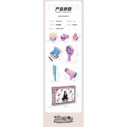JIESTAR 58127 ĐỒ CHƠI TRANG ĐIỂM bộ đồ chơi xếp lắp ráp ghép mô hình Girl BAZAAR FASHION Con Gái 548 khối