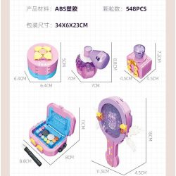 JIESTAR 58127 ĐỒ CHƠI TRANG ĐIỂM bộ đồ chơi xếp lắp ráp ghép mô hình Girl BAZAAR FASHION Con Gái 548 khối