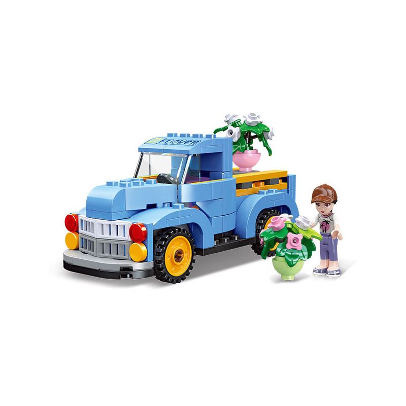 Lego JIESTAR 59232 Dream Town Xếp hình lắp ráp ghép mô hình xe bán tải
