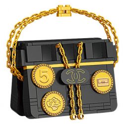 JIESTAR JJ9073 9073 TÚI XÁCH MÀU ĐEN bộ đồ chơi xếp lắp ráp ghép mô hình BAZAAR FASHION 196 khối