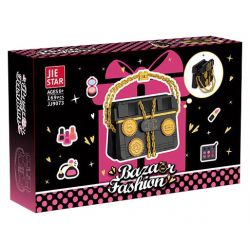 JIESTAR JJ9073 9073 TÚI XÁCH MÀU ĐEN bộ đồ chơi xếp lắp ráp ghép mô hình BAZAAR FASHION 196 khối