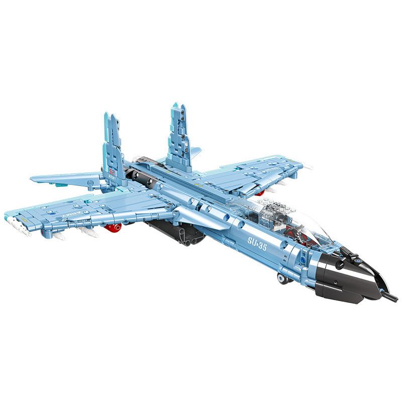 Lego JIESTAR 58122 Glory Mission Xếp hình lắp ráp ghép mô hình Máy bay chiến đấu gắn trên SU-35