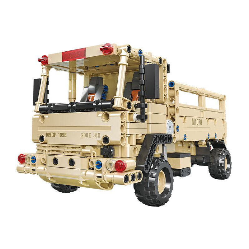 JIESTAR 58125 non Lego XE TẢI CHIẾN THUẬT HẠNG NHẸ M1078 bộ đồ chơi xếp lắp ráp ghép mô hình Military Army Quân Sự Bộ Đội 613 khối