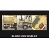 JIESTAR 58125 XE TẢI CHIẾN THUẬT HẠNG NHẸ M1078 bộ đồ chơi xếp lắp ráp ghép mô hình Military Army Quân Sự Bộ Đội 613 khối