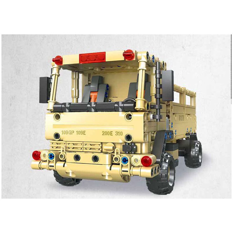 JIESTAR 58125 XE TẢI CHIẾN THUẬT HẠNG NHẸ M1078 bộ đồ chơi xếp lắp ráp ghép mô hình Military Army Quân Sự Bộ Đội 613 khối