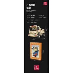 JIESTAR 58125 XE TẢI CHIẾN THUẬT HẠNG NHẸ M1078 bộ đồ chơi xếp lắp ráp ghép mô hình Military Army Quân Sự Bộ Đội 613 khối