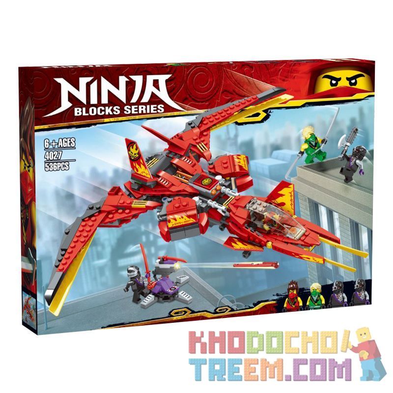 NOT Lego KAI FIGHTAR 71704 4027 LARI BELA 11553 xếp lắp ráp ghép mô hình VÀ FIGER KAI FIGHTER The Lego Ninjago Movie Ninja Lốc Xoáy 513 khối