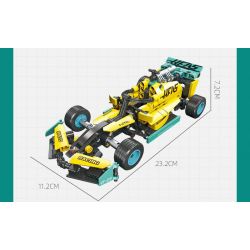 JIESTAR 58111 XE KÉO RENAULT ALPINE A522 MÙA GIẢI 2022 F1 bộ đồ chơi xếp lắp ráp ghép mô hình Technic SPEED X RACING ALPINE A522 Kỹ Thuật Công Nghệ Cao Mô Hình Phương Tiện 508 khối
