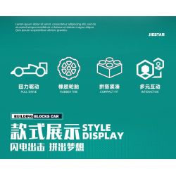 JIESTAR 58116 XE KÉO HAAS VF-23 MÙA GIẢI 2023 ĐUA F1 bộ đồ chơi xếp lắp ráp ghép mô hình Technic DRIVING EXPERIENCE HAAS VF-23 Kỹ Thuật Công Nghệ Cao Mô Hình Phương Tiện 238 khối